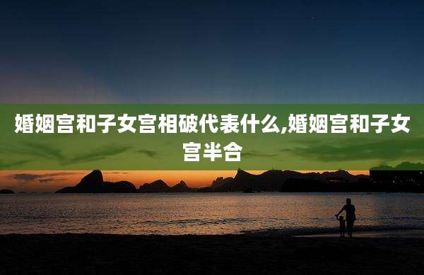 婚姻宫和子女宫相破代表什么,婚姻宫和子女宫半合