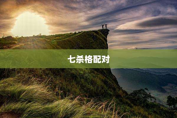 七杀格配对