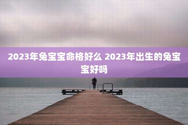 2023年兔宝宝命格好么 2023年出生的兔宝宝好吗