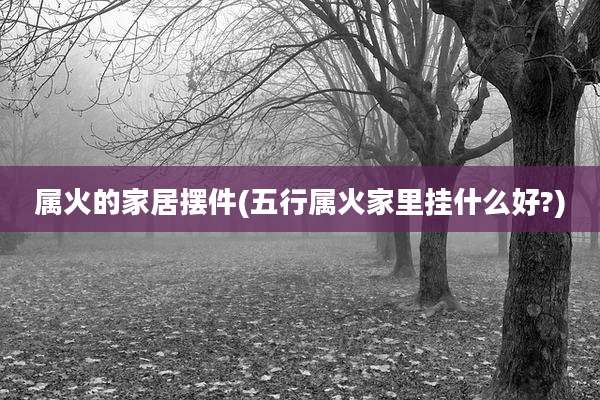 属火的家居摆件(五行属火家里挂什么好?)
