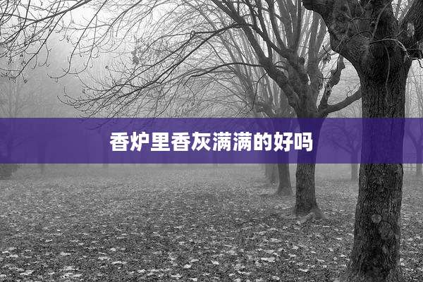 香炉里香灰满满的好吗
