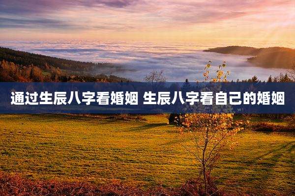 通过生辰八字看婚姻 生辰八字看自己的婚姻