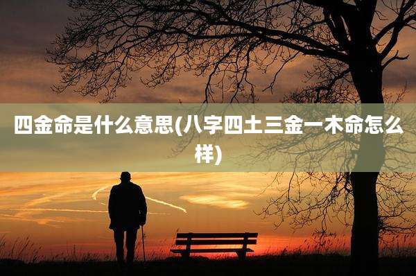 四金命是什么意思(八字四土三金一木命怎么样)