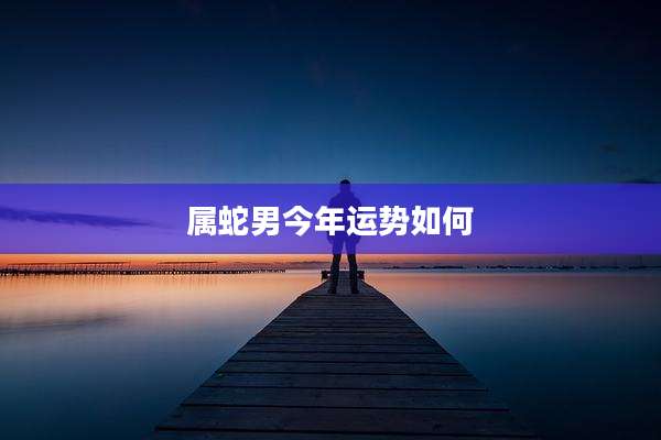 属蛇男今年运势如何