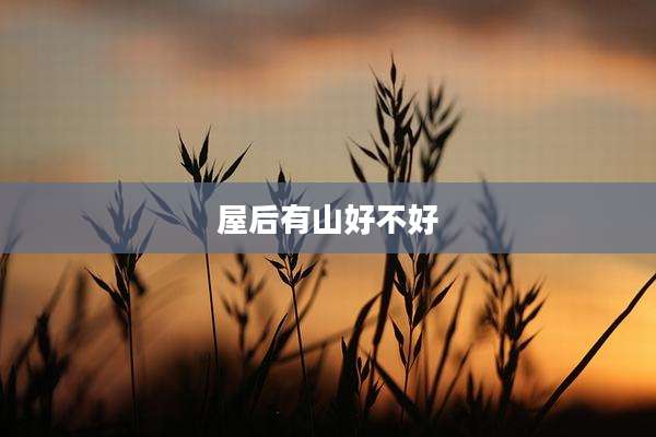 屋后有山好不好