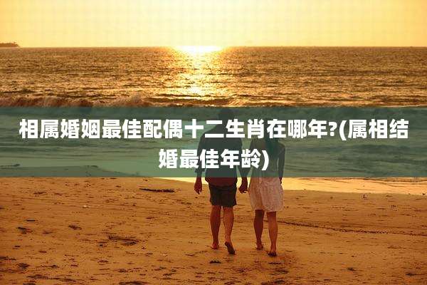 相属婚姻最佳配偶十二生肖在哪年?(属相结婚最佳年龄)