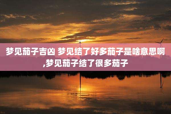 梦见茄子吉凶 梦见结了好多茄子是啥意思啊,梦见茄子结了很多茄子
