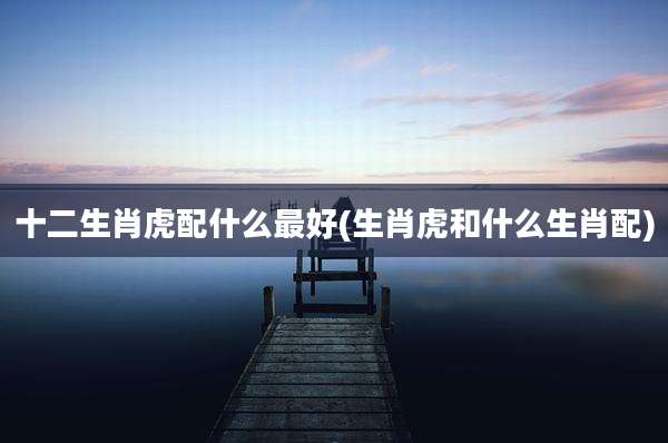 十二生肖虎配什么最好(生肖虎和什么生肖配)