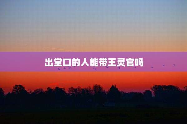出堂口的人能带王灵官吗