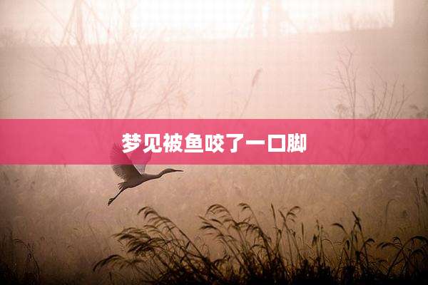 梦见被鱼咬了一口脚