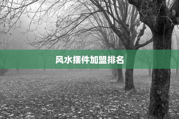 风水摆件加盟排名