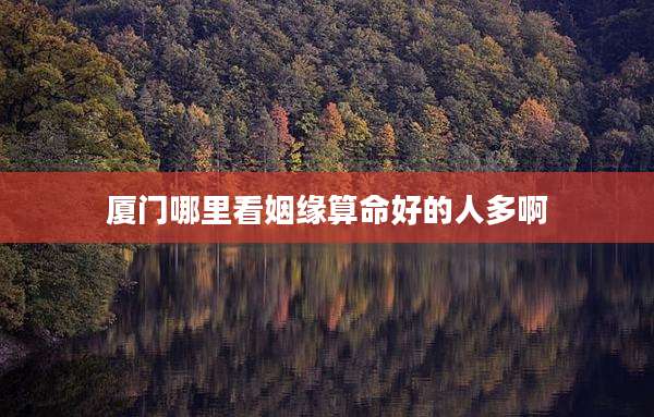 厦门哪里看姻缘算命好的人多啊