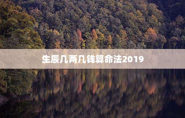 生辰几两几钱算命法2019