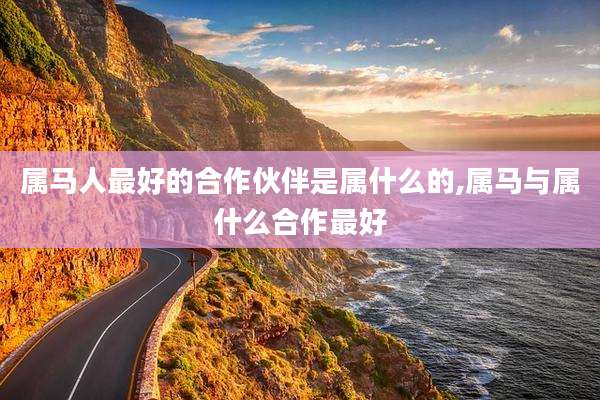 属马人最好的合作伙伴是属什么的,属马与属什么合作最好