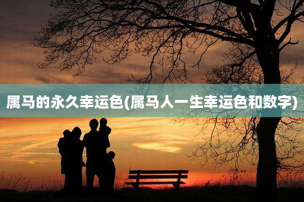 属马的永久幸运色(属马人一生幸运色和数字)
