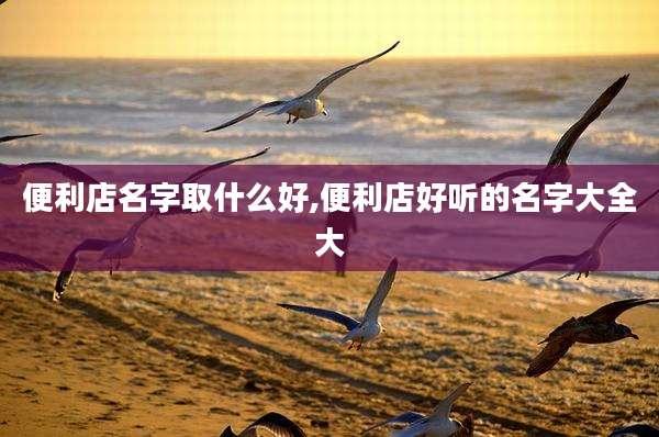 便利店名字取什么好,便利店好听的名字大全大