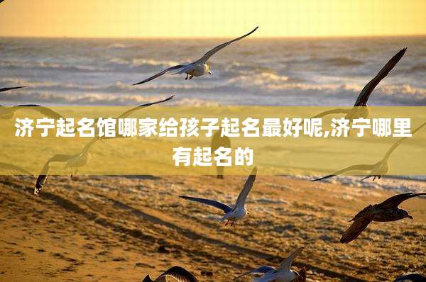 济宁起名馆哪家给孩子起名最好呢,济宁哪里有起名的