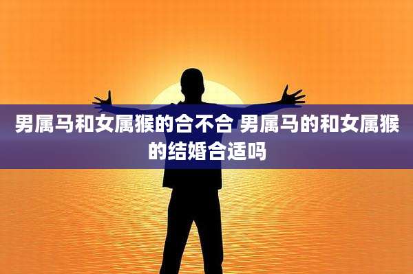 男属马和女属猴的合不合 男属马的和女属猴的结婚合适吗