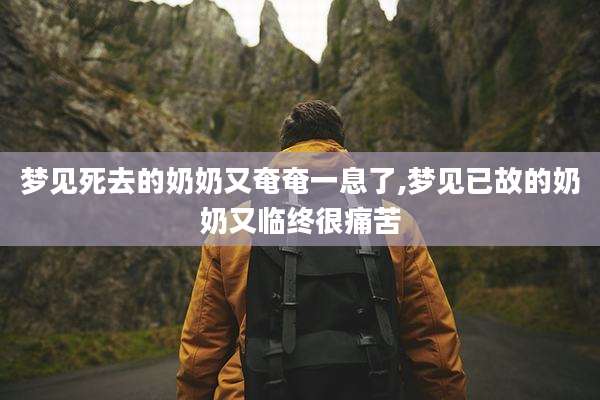 梦见死去的奶奶又奄奄一息了,梦见已故的奶奶又临终很痛苦