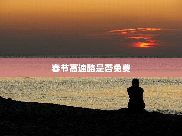 春节高速路是否免费