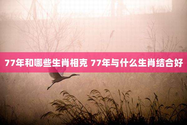 77年和哪些生肖相克 77年与什么生肖结合好