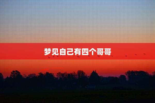梦见自己有四个哥哥