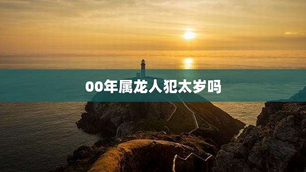 00年属龙人犯太岁吗
