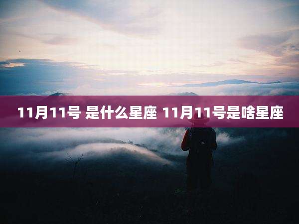 11月11号 是什么星座 11月11号是啥星座