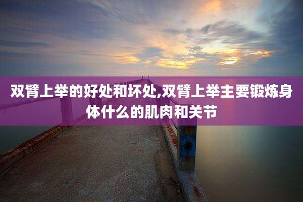 双臂上举的好处和坏处,双臂上举主要锻炼身体什么的肌肉和关节