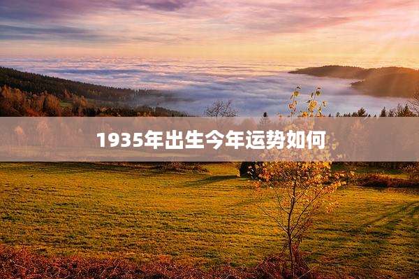 1935年出生今年运势如何