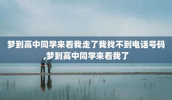 梦到高中同学来看我走了我找不到电话号码,梦到高中同学来看我了