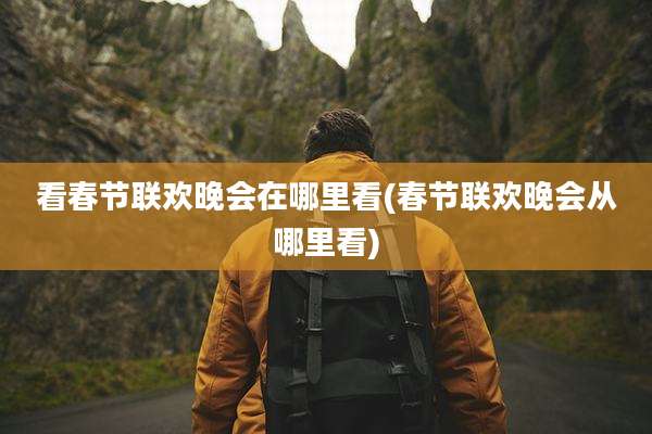 看春节联欢晚会在哪里看(春节联欢晚会从哪里看)