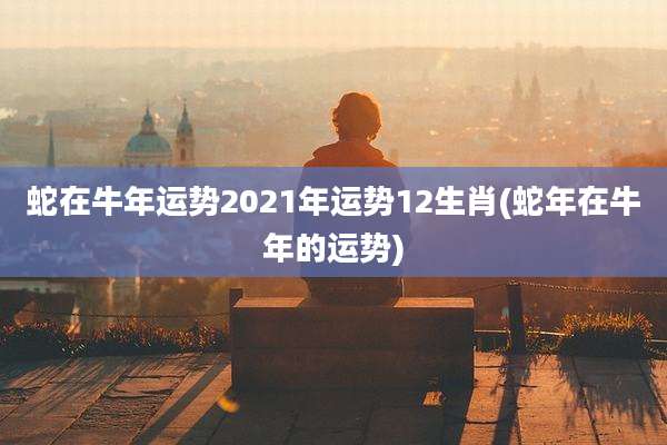蛇在牛年运势2021年运势12生肖(蛇年在牛年的运势)