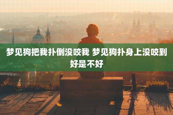梦见狗把我扑倒没咬我 梦见狗扑身上没咬到好是不好