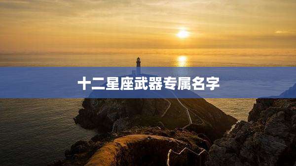 十二星座武器专属名字