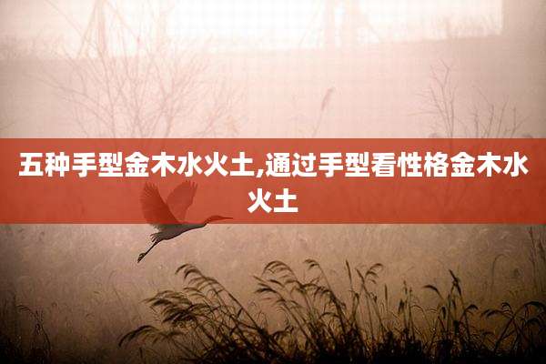 五种手型金木水火土,通过手型看性格金木水火土
