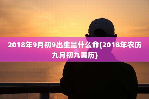2018年9月初9出生是什么命(2018年农历九月初九黄历)