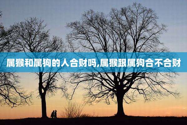 属猴和属狗的人合财吗,属猴跟属狗合不合财