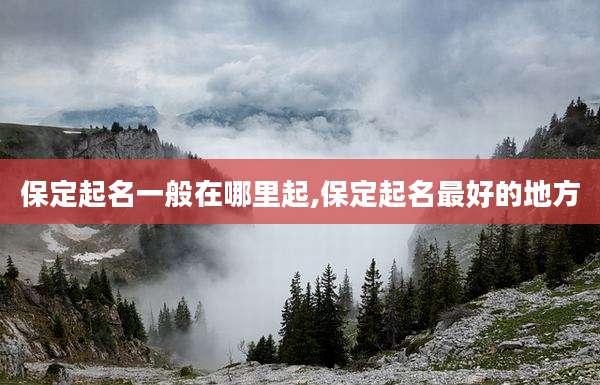 保定起名一般在哪里起,保定起名最好的地方