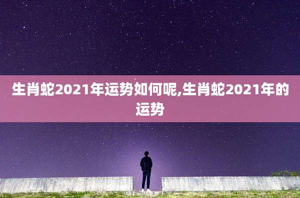 生肖蛇2021年运势如何呢,生肖蛇2021年的运势