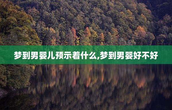 梦到男婴儿预示着什么,梦到男婴好不好