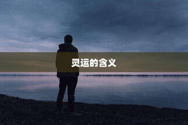灵运的含义