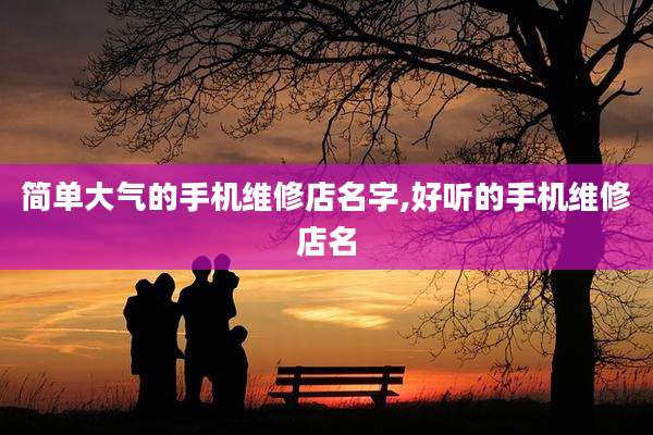 简单大气的手机维修店名字,好听的手机维修店名