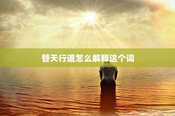 替天行道怎么解释这个词