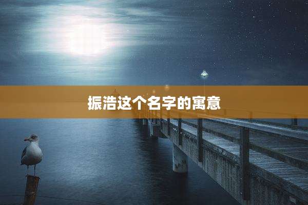 振浩这个名字的寓意
