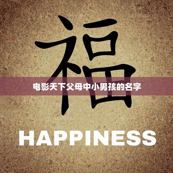 电影天下父母中小男孩的名字