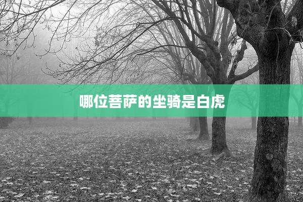 哪位菩萨的坐骑是白虎