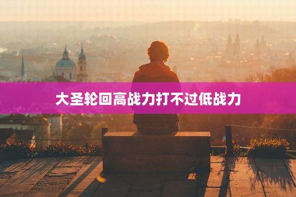 大圣轮回高战力打不过低战力