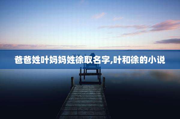 爸爸姓叶妈妈姓徐取名字,叶和徐的小说