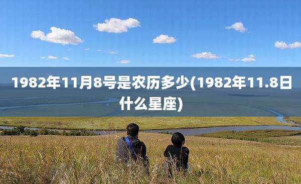 1982年11月8号是农历多少(1982年11.8日什么星座)